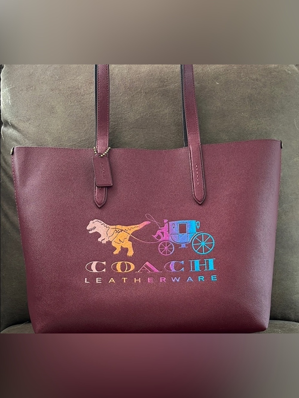 Coach Rexy Carriage Highline Leather Tote EUC!